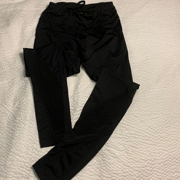 SYROKAN, leggings,  size OO, mesh legs, tie waist with 2 pockets, like new - Picture 1 of 7